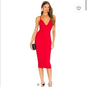 x REVOLVE Fiji Midi Dress in Red